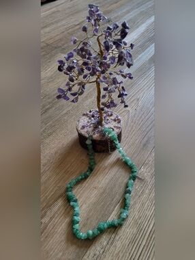 Green Aventurine Chip Stone Necklace